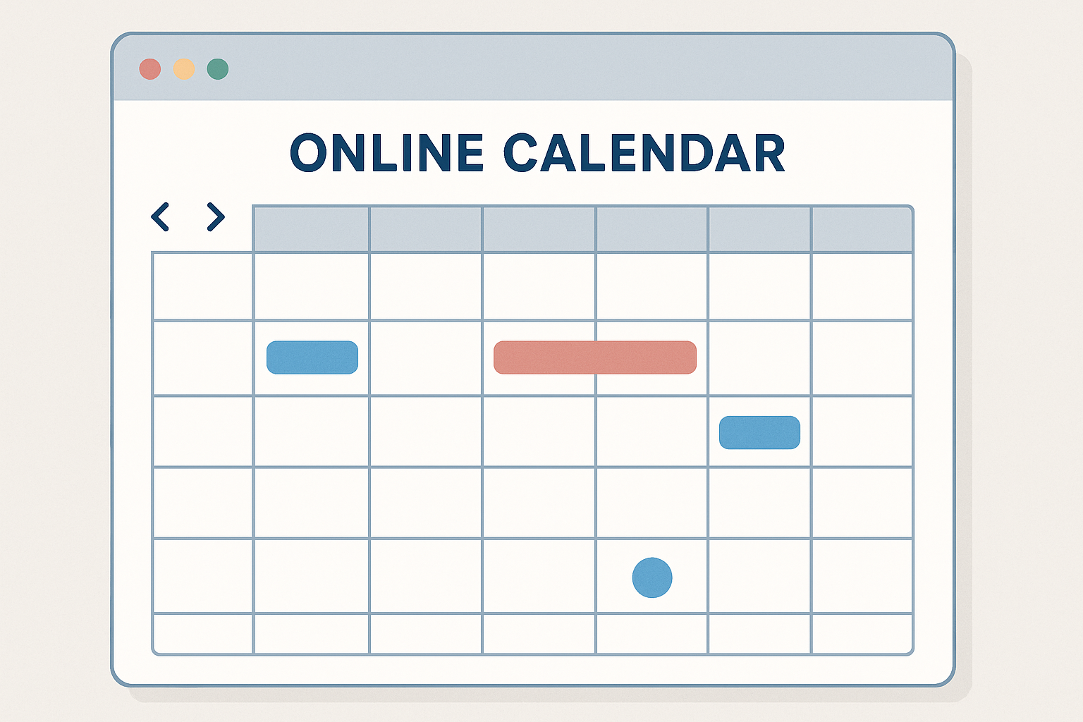 Online Calendar Using C