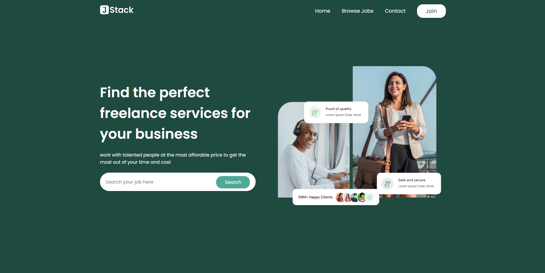 JSTACK Job Portal Website